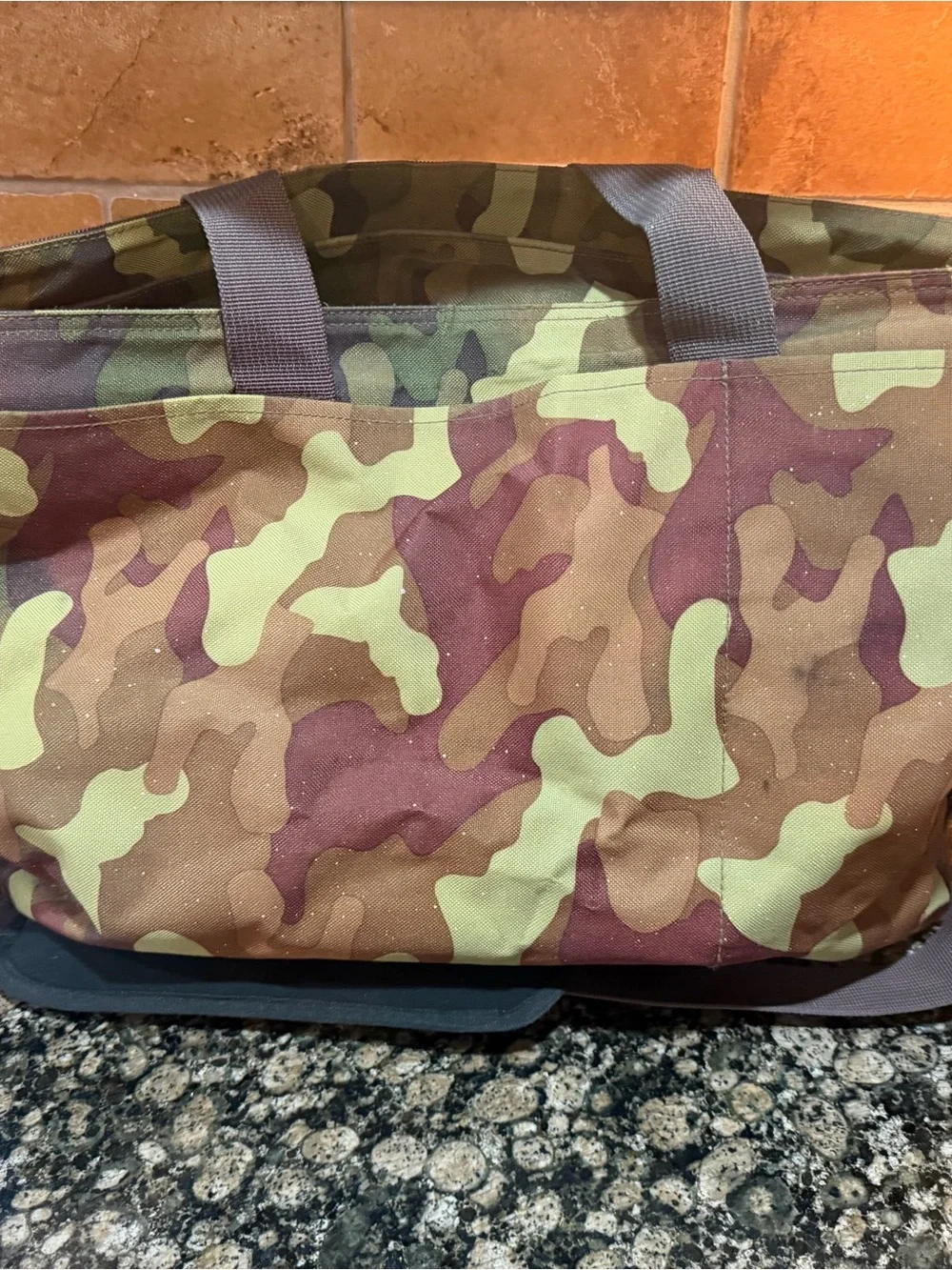 Skip Hop Camouflage Duffel Bag - Green/Brown